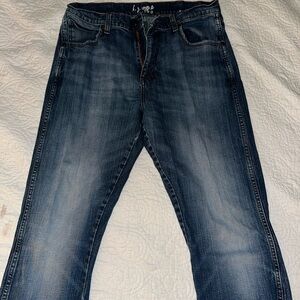 Levi's Men's Distressed Blue Straight Leg Jeans Retro
